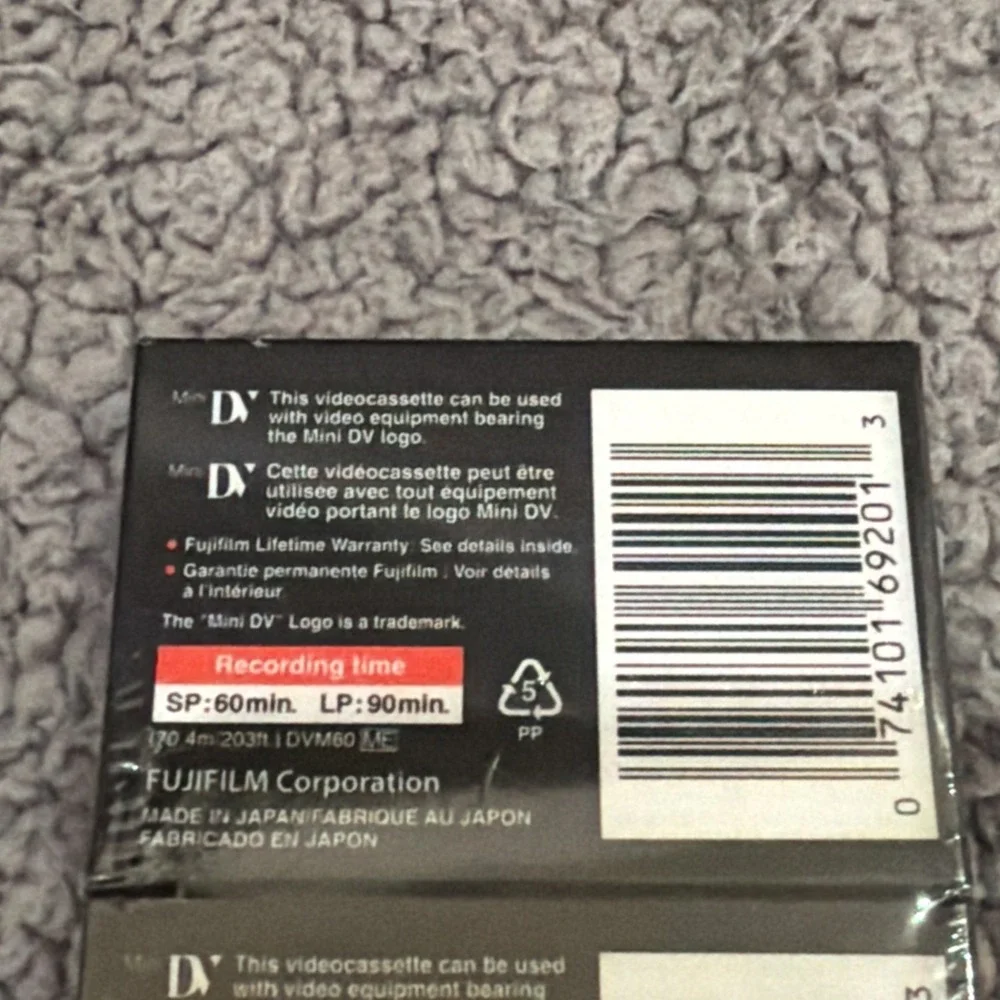 2-Pack FujiFilm Mini DV DVC Camcorder Videocassette Tapes Sealed New